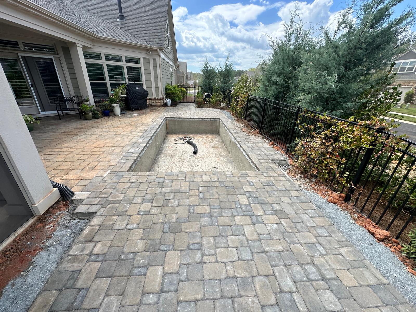 Paver patio